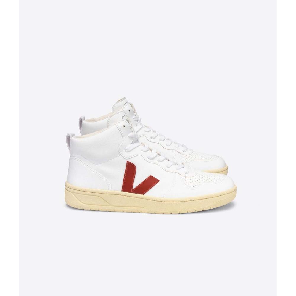 Men\'s Veja V-10 CWL High Top Shoes White | ZA 285FDN